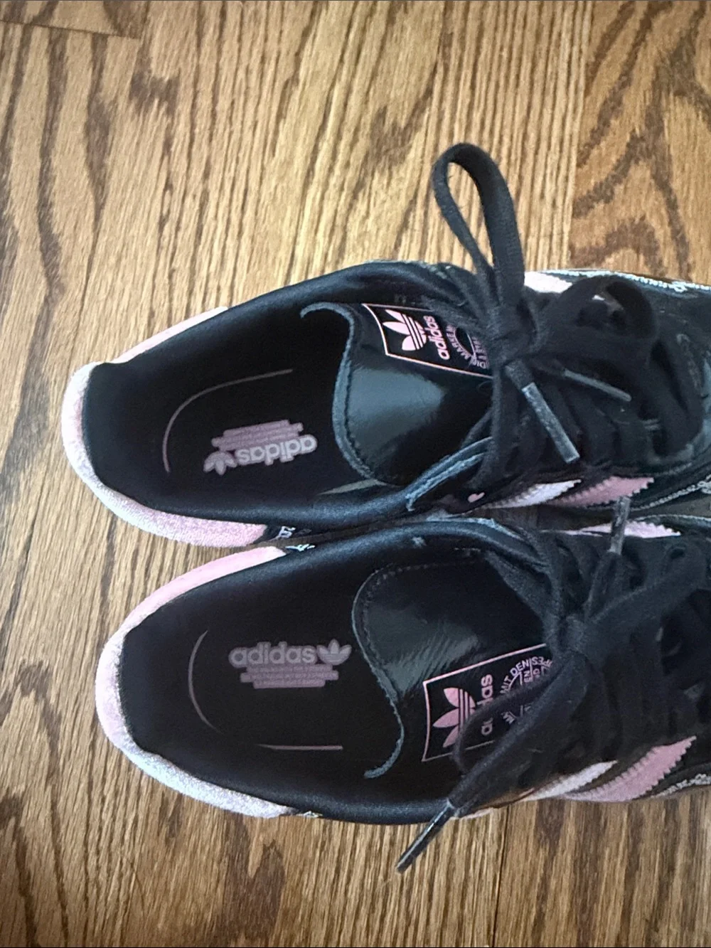 Adidas Kids Black Patent Sambas
